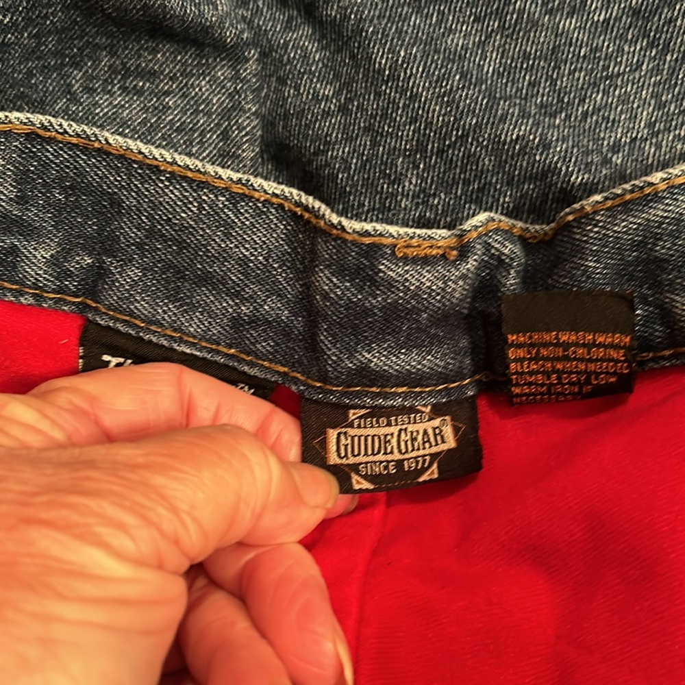 Guide Gear sz 34x30 Dual Layer, Red Thinsulate Insulation,  Lined Jeans. - Picture 9 of 12
